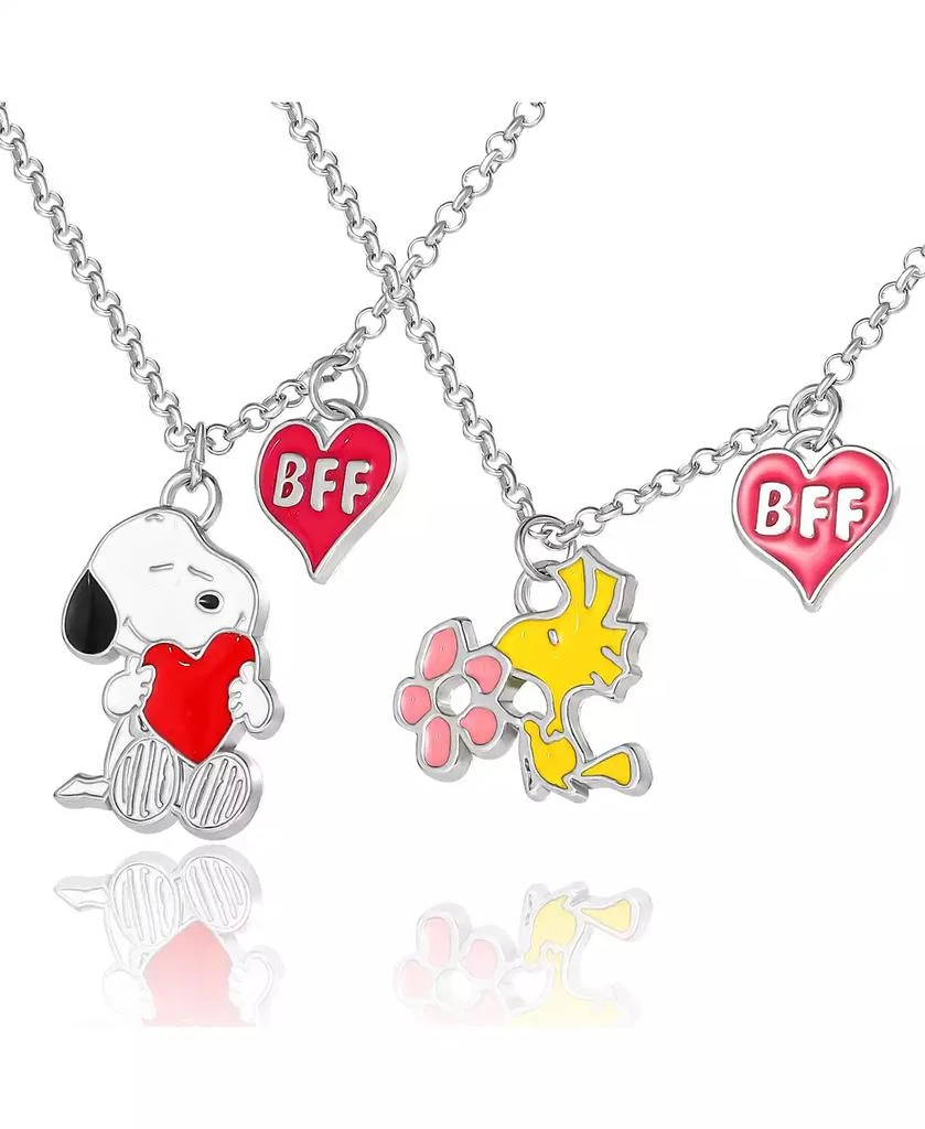 Peanuts Snoopy Woodstock BFF 2 Piece Necklace Set 16" Officially Licensed