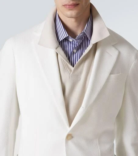 Dunhill Cotton piqué blazer 6
