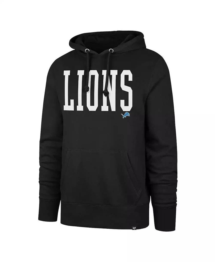 '47 Brand Men's Black Detroit Lions Dime Headline Pullover Hoodie 3