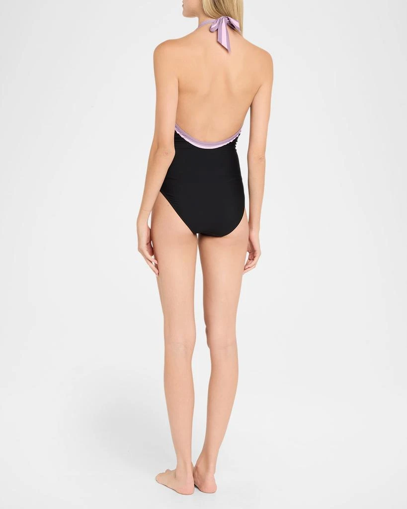 Johnny Was Baccara Halter One-Piece Swimsuit 3