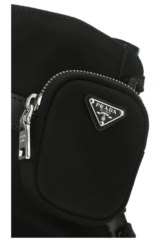 Prada Prada Strapped Pouch Combat Boots 5