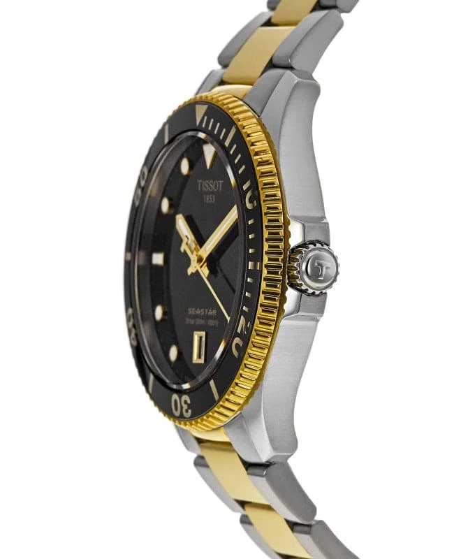 Tissot Tissot Seastar 1000 Quartz Black Dial Two-Tone Steel Men's Watch T120.410.22.051.00 3
