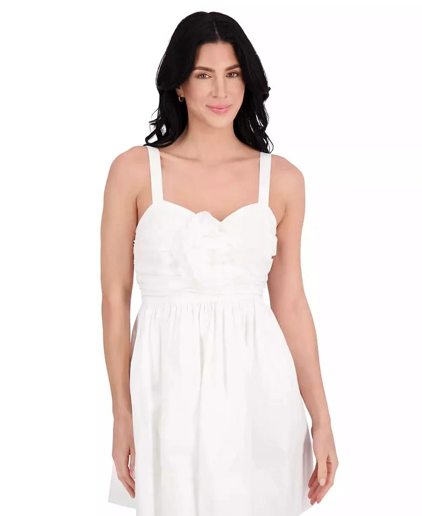 Kensie Women's Ruched Rosette Mini Dress 4