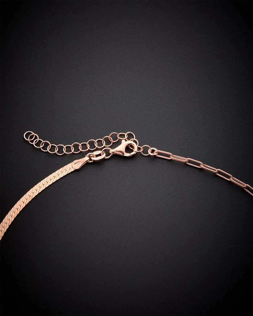 Meshmerise 18K Over Silver 0.1 ct. tw. Diamond Necklace 3