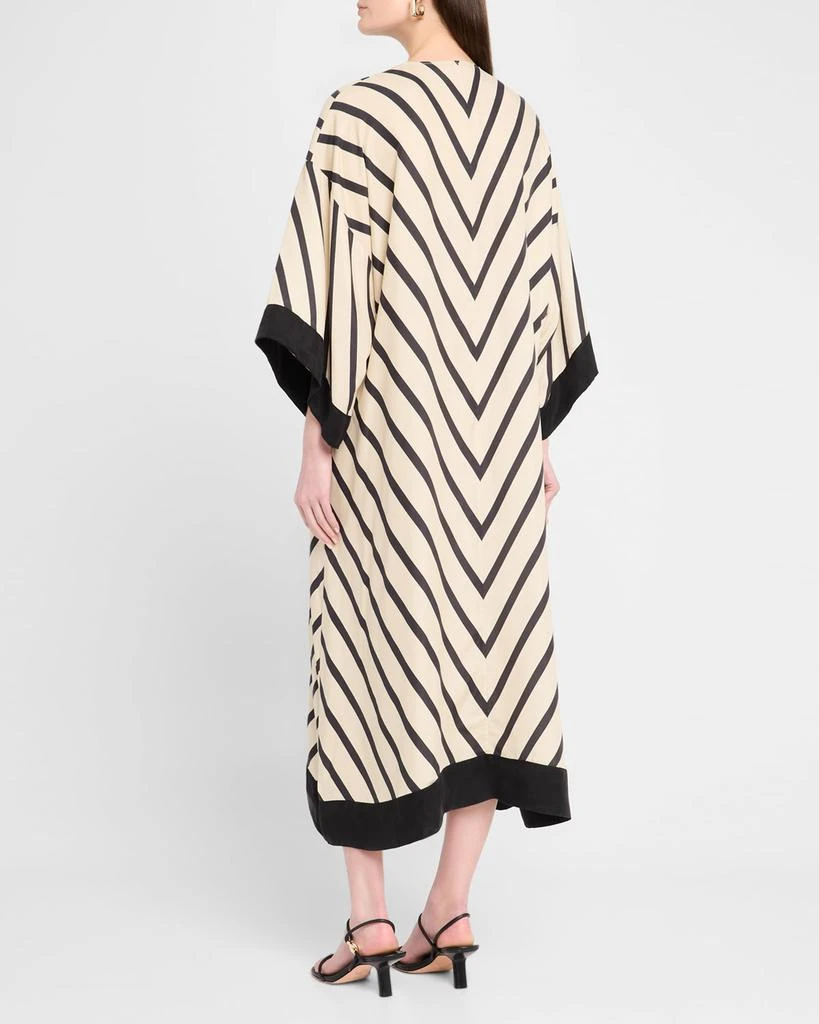 BY MALENE BIRGER Cicine Chevron Striped Keyhole Maxi Dress 3