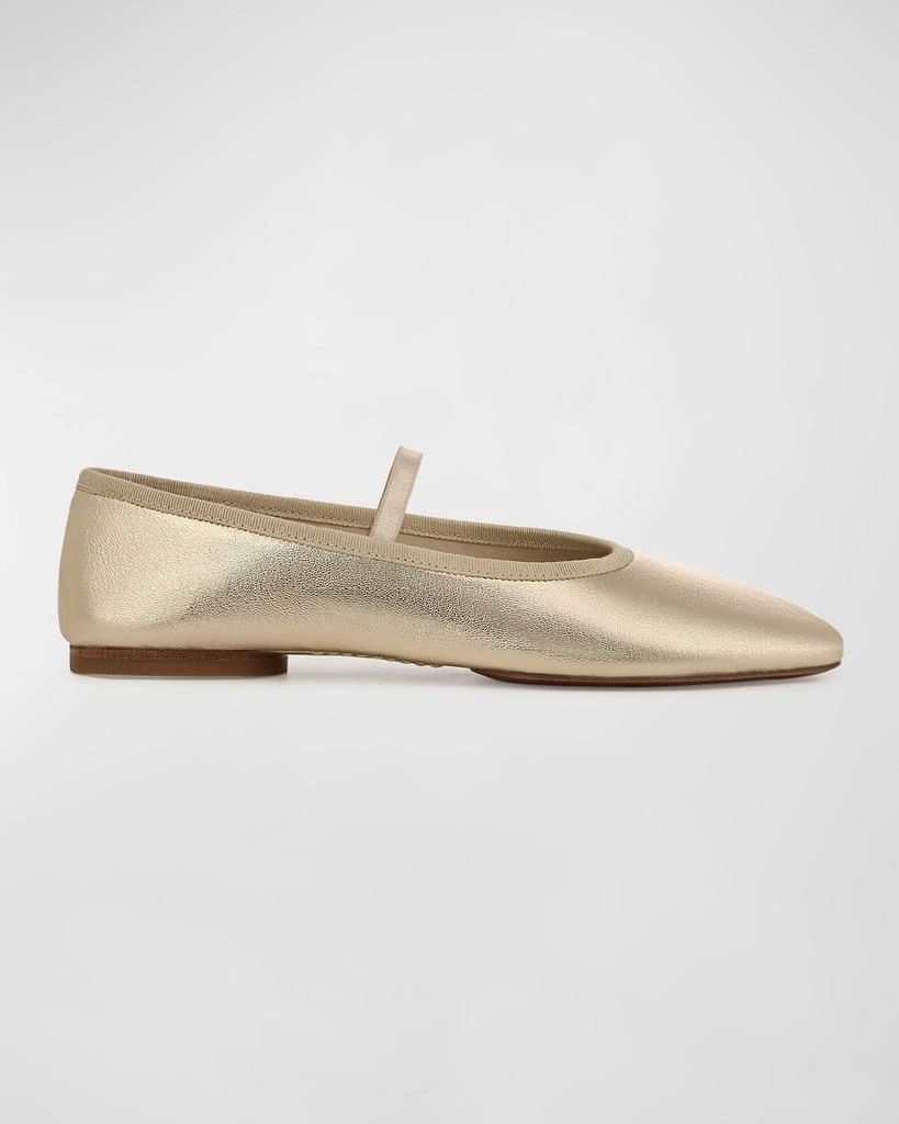 Vince Metallic Mary Jane Ballerina Flats 1