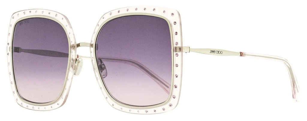 Jimmy Choo Women's Square Sunglasses Dany/S KTSF7 Palladium/Lilac 56mm 1