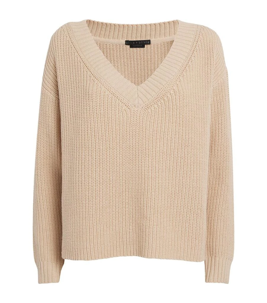 Alice + Olivia Cotton-Blend Alita Sweater 1