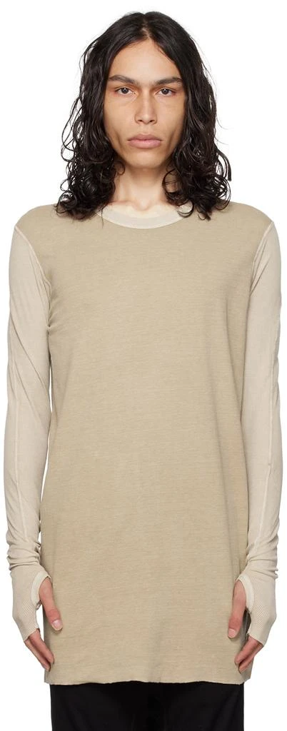 11 by Boris Bidjan Saberi Beige LS1.2 TF Long Sleeve T-Shirt 1