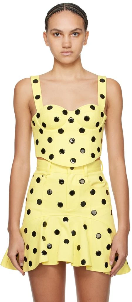 AREA Yellow Polka Dot Top 1