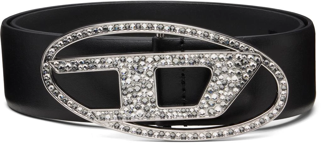Diesel Black B-1dr Strass Belt
