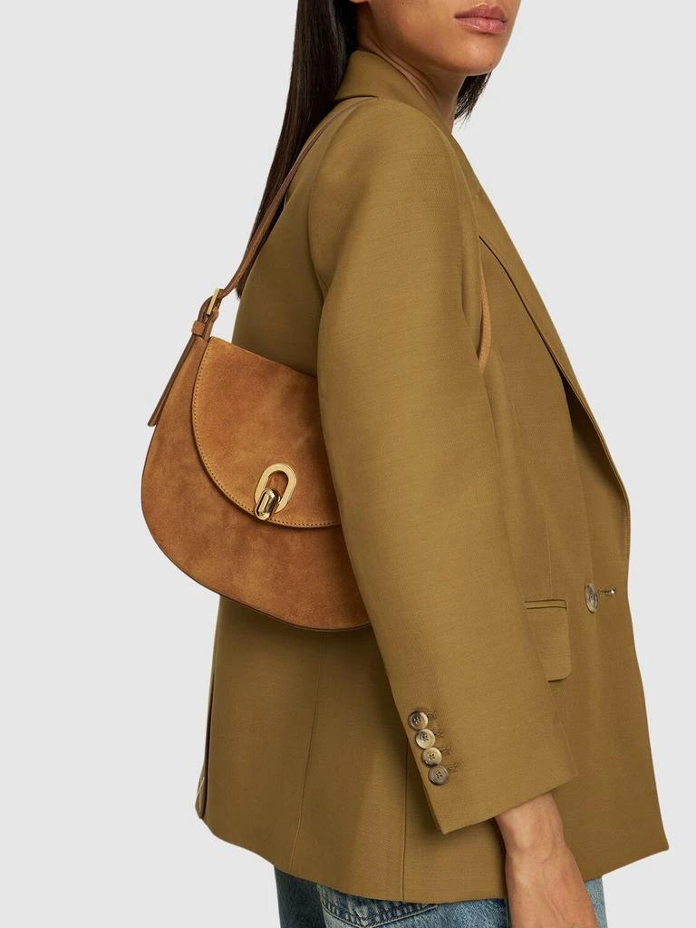 SAVETTE The Tondo Suede Leather Hobo Bag 1