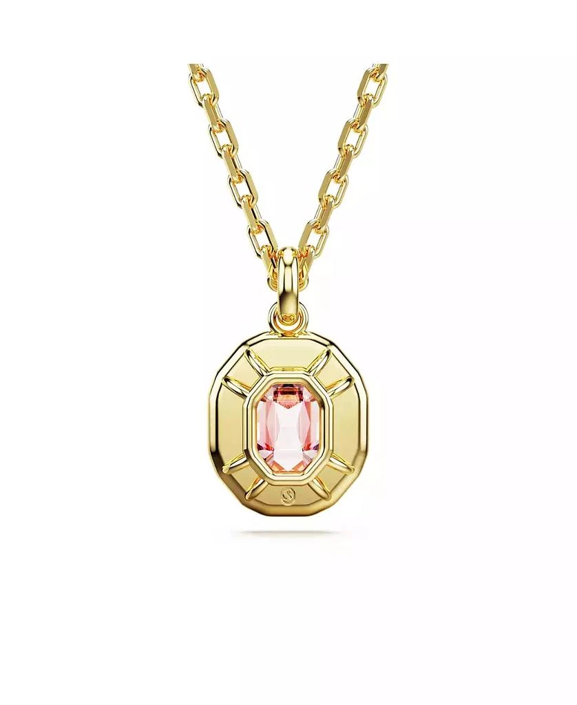 Swarovski Octagon Cut, Pink, Gold-Tone Imber Pendant Necklace 4