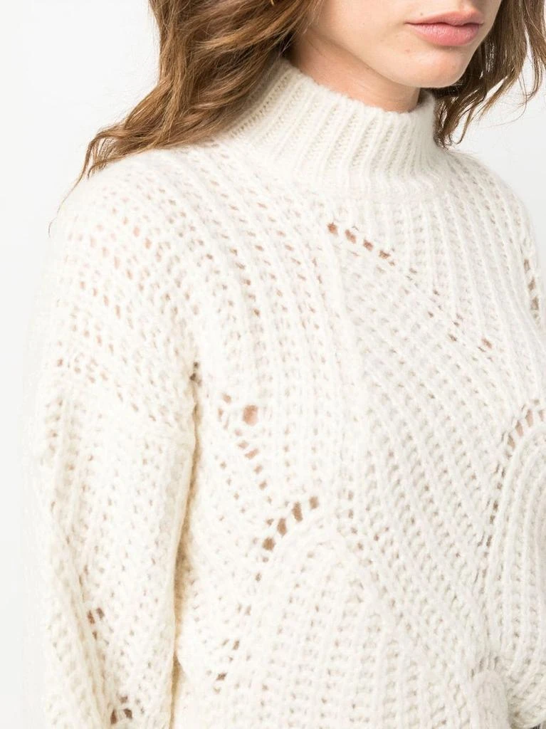 AGNONA Agnona Textured Knit Pullover 5