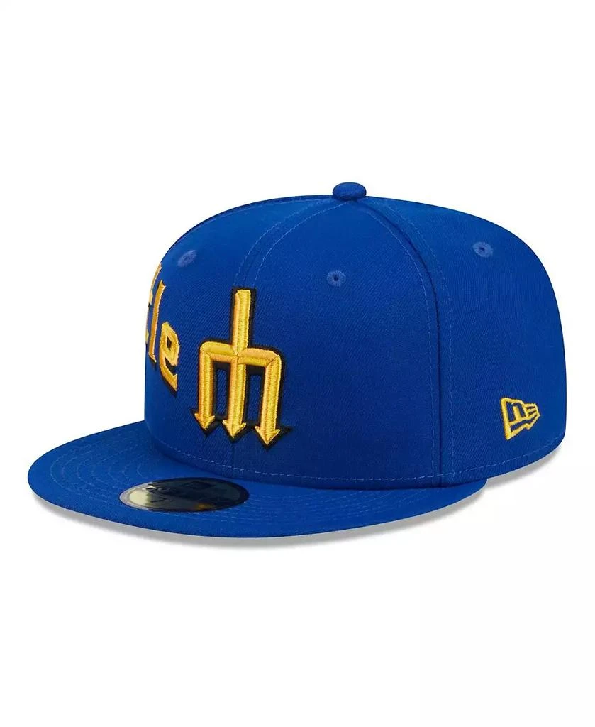 New Era Men's Royal Seattle Mariners City Connect Icon 59FIFTY Fitted Hat 3