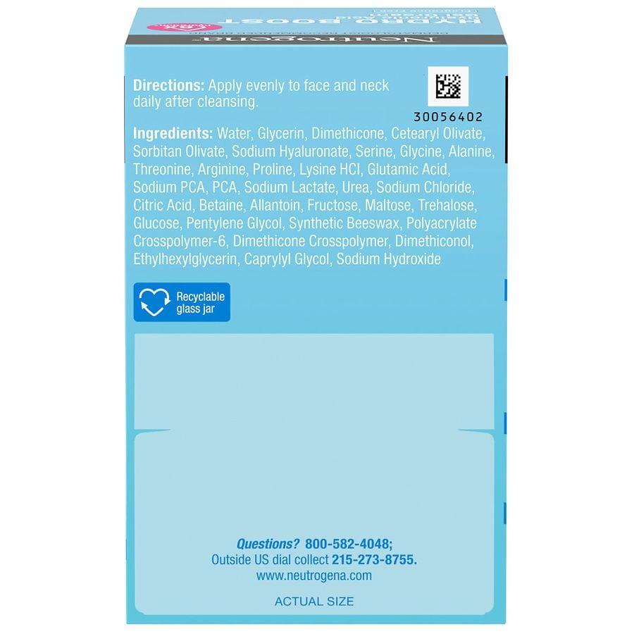 Neutrogena Hydro Boost Hyaluronic Acid Water Gel Moisturizer Fragrance Free