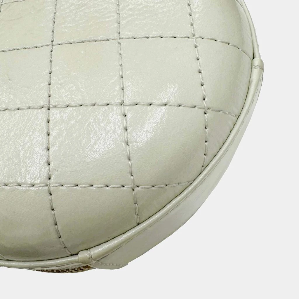 Chanel Chanel Ivory Leather Matelasse Round Chain Shoulder bag 9