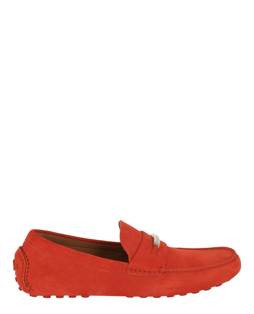 Ferragamo Grenoble Suede Drivers - Wide Width Red Mens Salvatore Ferragamo Ferragamo Grenoble Suede Loafer | ShopSimon main image 3