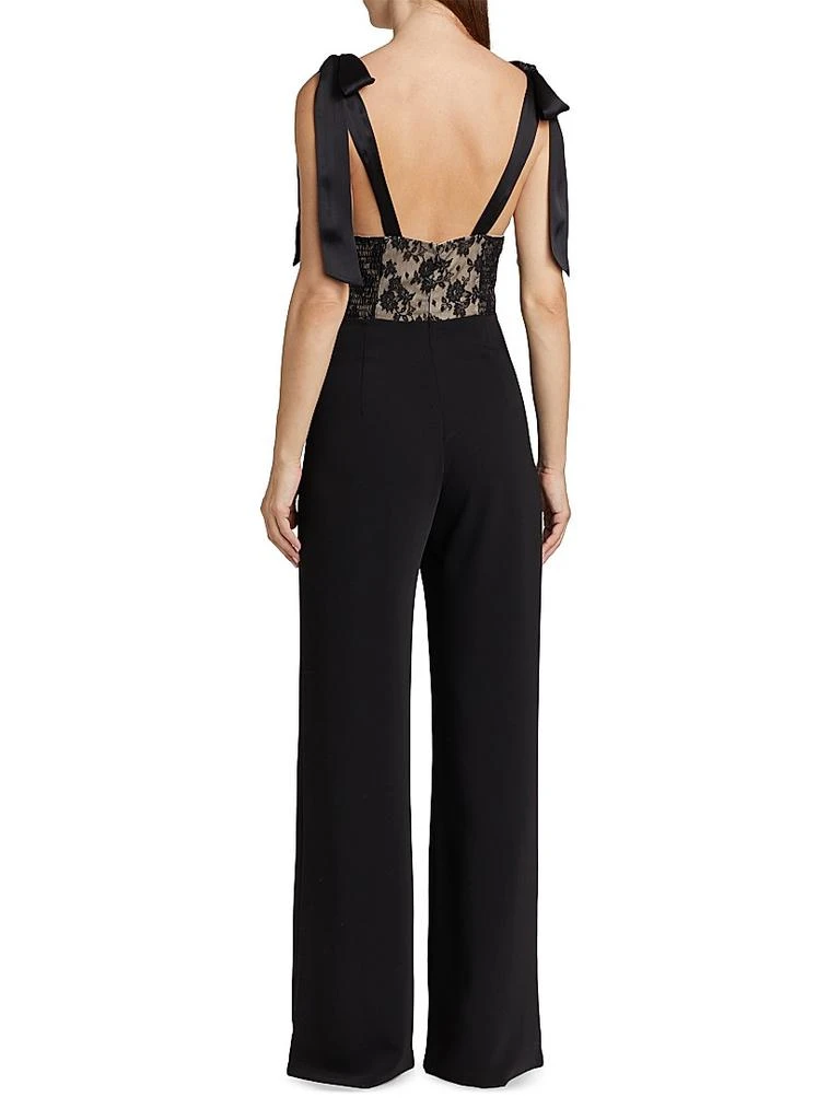 Amanda Uprichard Audrielle Lace Bow Jumpsuit 5