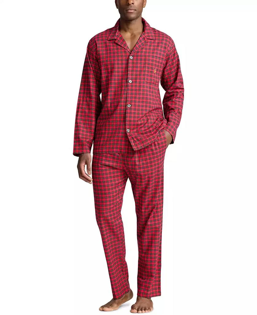 Polo Ralph Lauren Men's 2-Pc. Plaid Flannel Pajamas Set 4