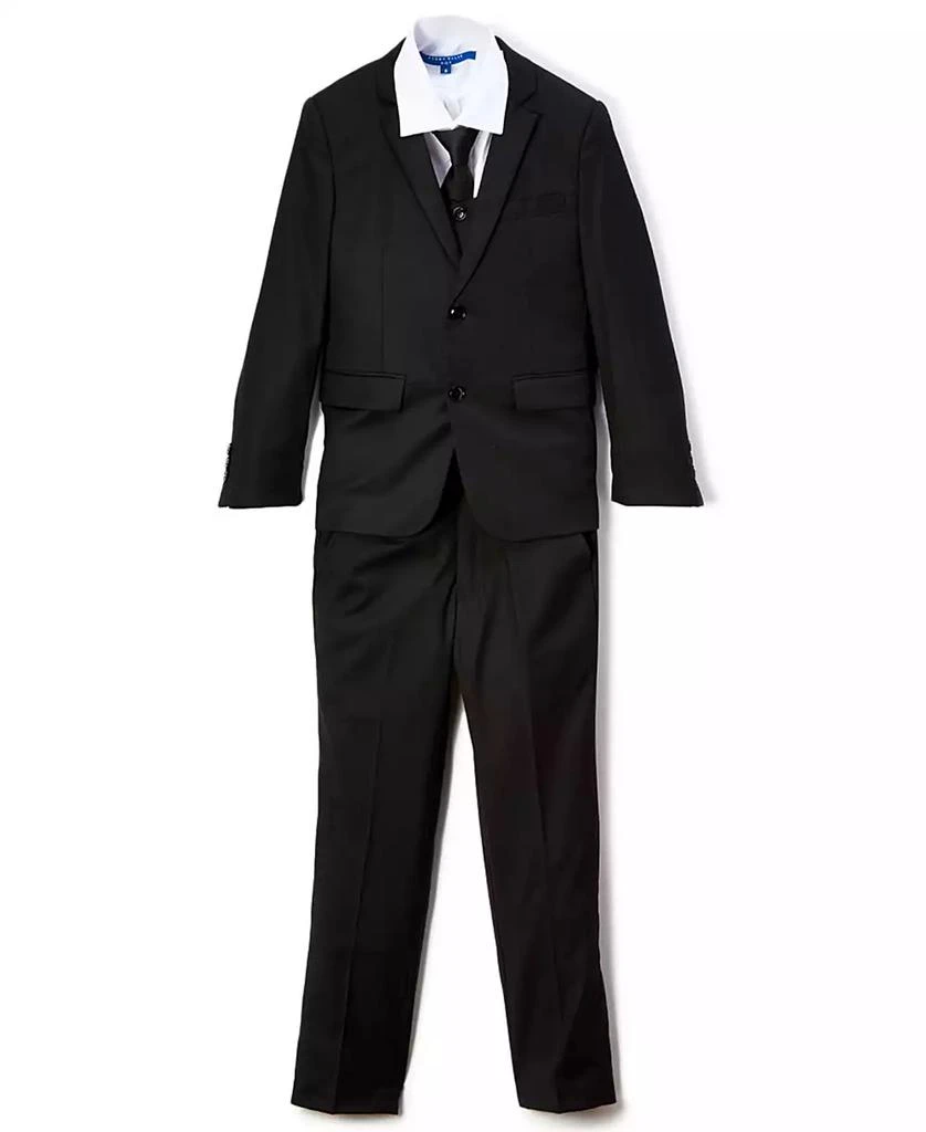 Perry Ellis Big Boy's 5-Piece Shirt, Tie, Jacket, Vest and Pants Solid Suit Set 6