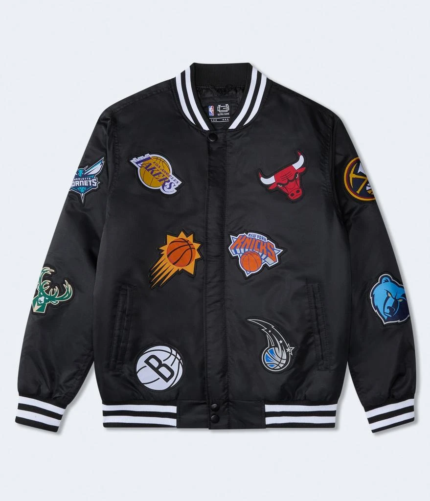 Aeropostale Nba Team Logos Bomber Jacket 1