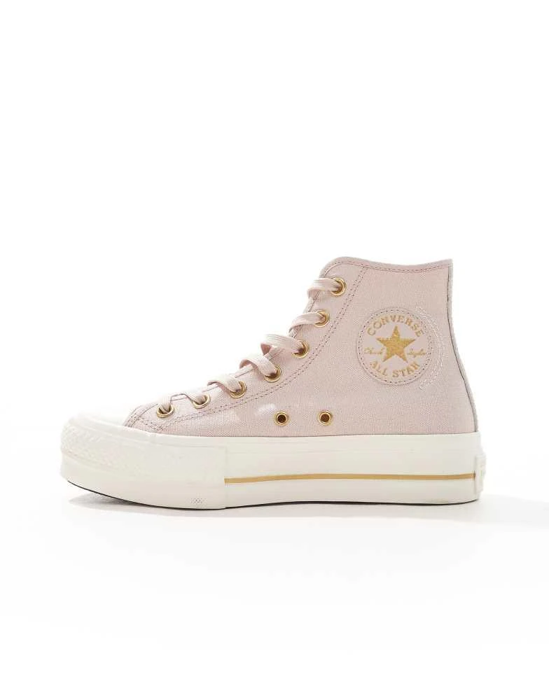 Converse Converse Chuck Taylor All Star Lift Hi trainers in light pink 2