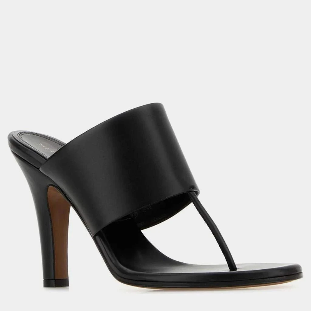 The Row The Row Black Leather Signum Thong Mules Mules EU 37 2