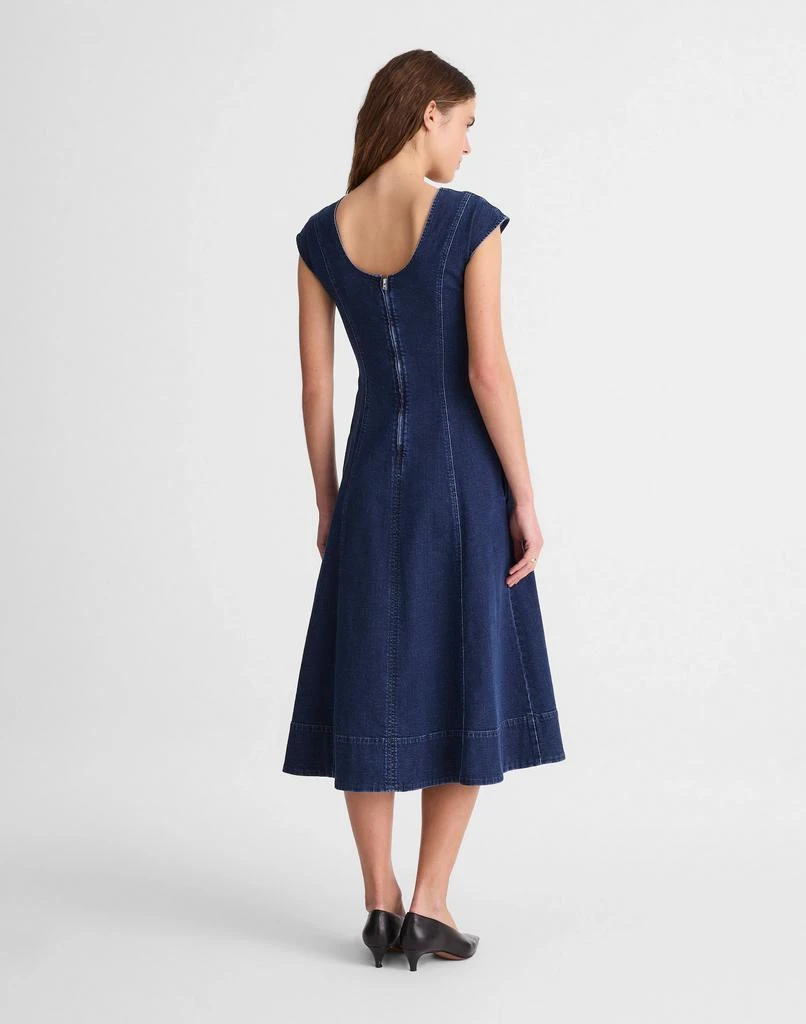 Madewell Denim Seamed Scoopneck Midi Dress 4