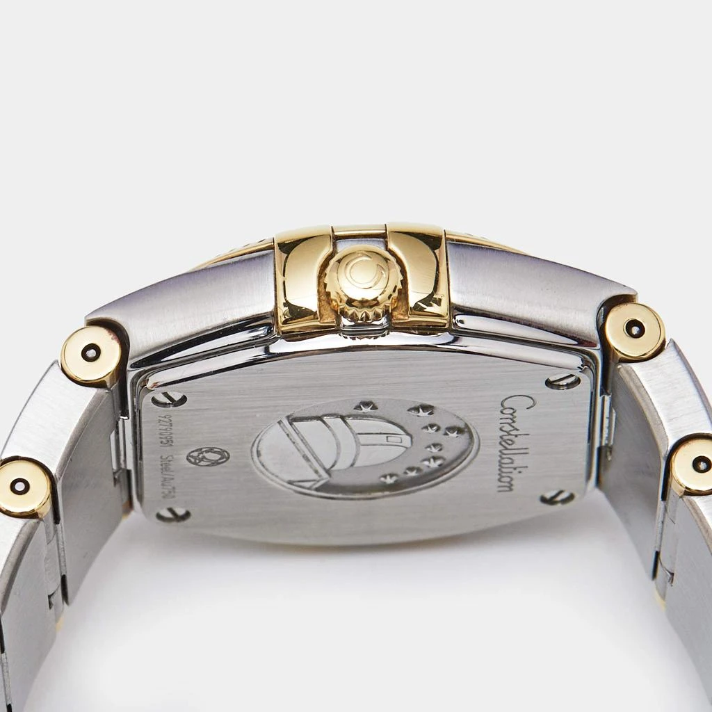 Omega Omega Champagne 18K Yellow Gold Stainless Steel Constellation 123.20.24.60.08.001 Women's Wristwatch 24 mm 6