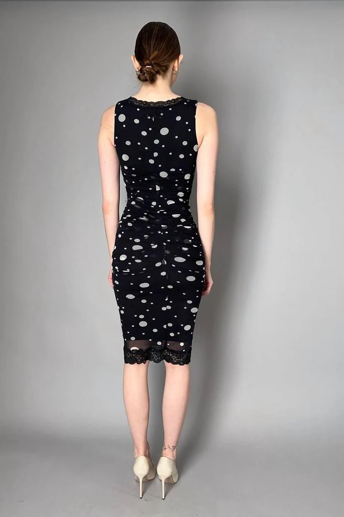 FUZZI Fuzzi - Ruched Polka Dot Tulle Dress 2