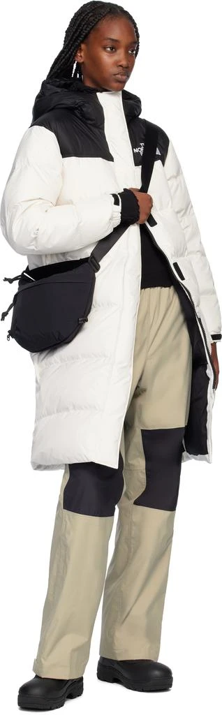 The North Face White & Black Nuptse Down Coat 4