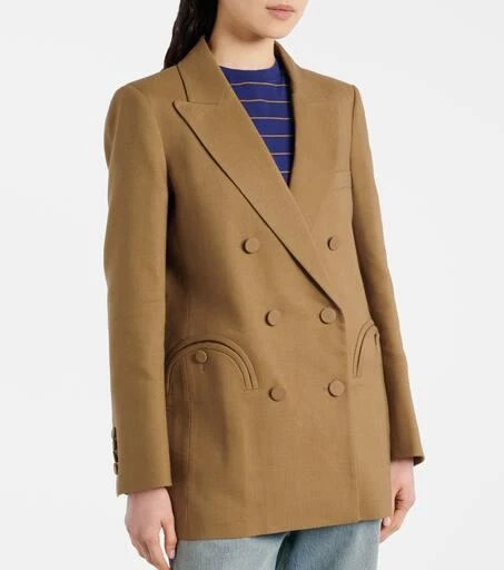 BLAZÉ MILANO Everyday linen, wool, and mohair blazer 4