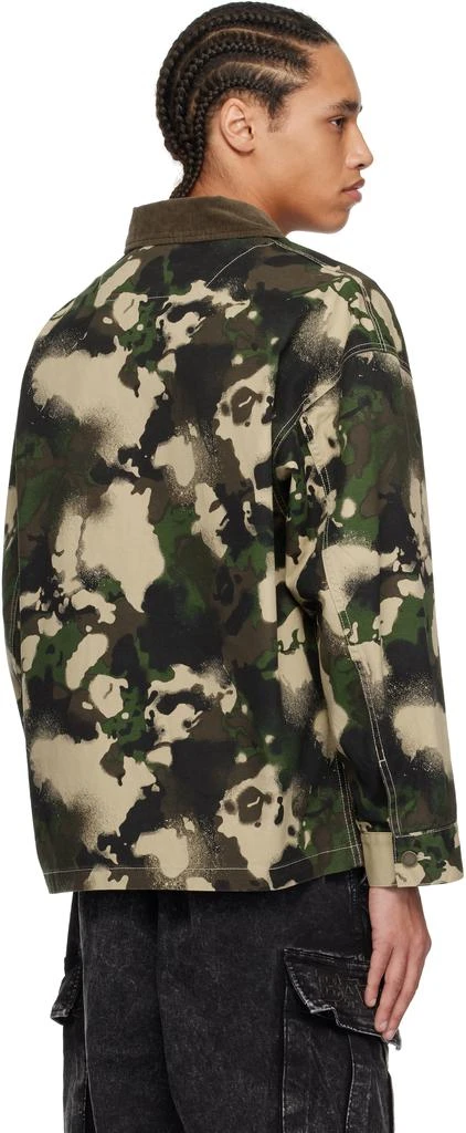 Bape Green Map Camo Work Jacket 3