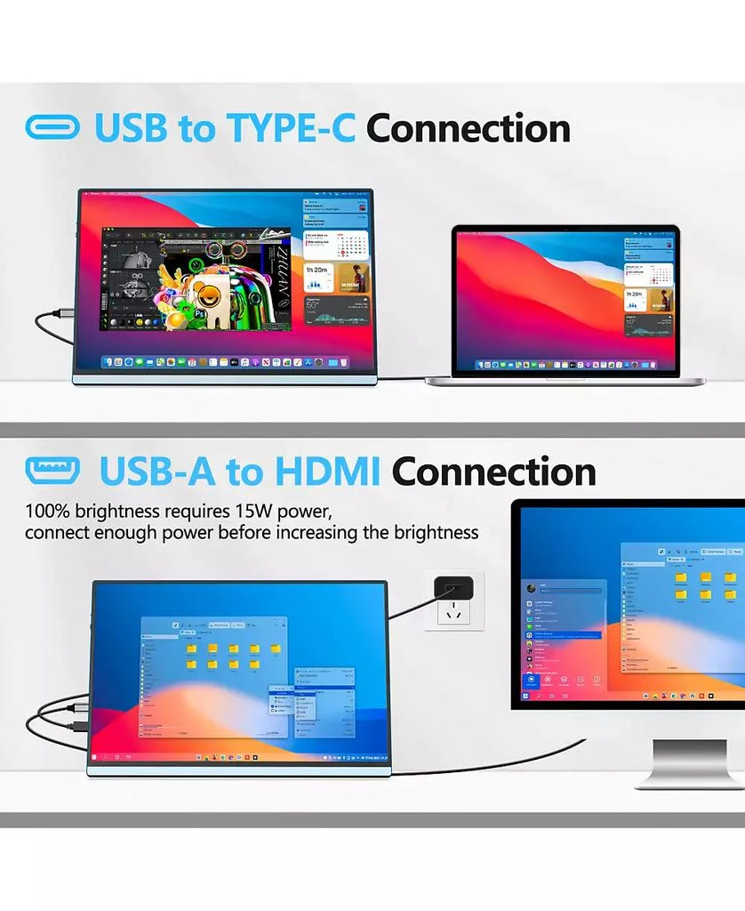 ZACHVO 2.5K 144Hz Gaming Portable Monitor V1 Pro, 16-inch HDR IPS with FreeSync 8