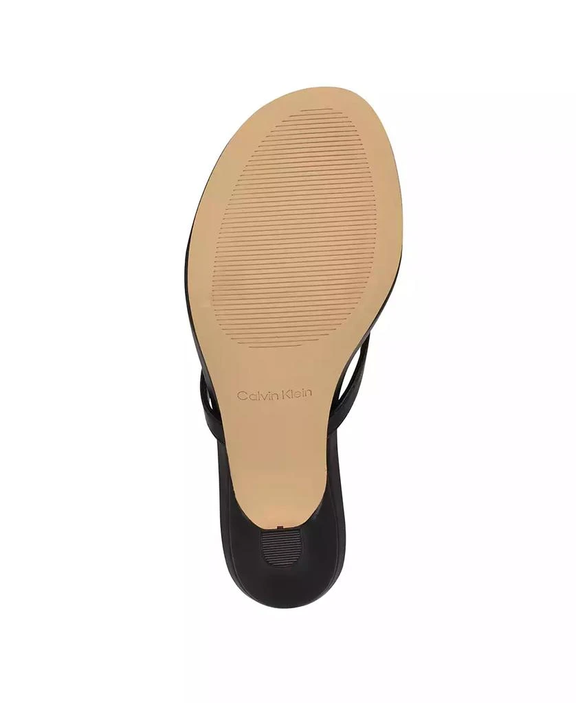 Calvin Klein Women's Opelle Tapered Kitten Heel Sandals 5