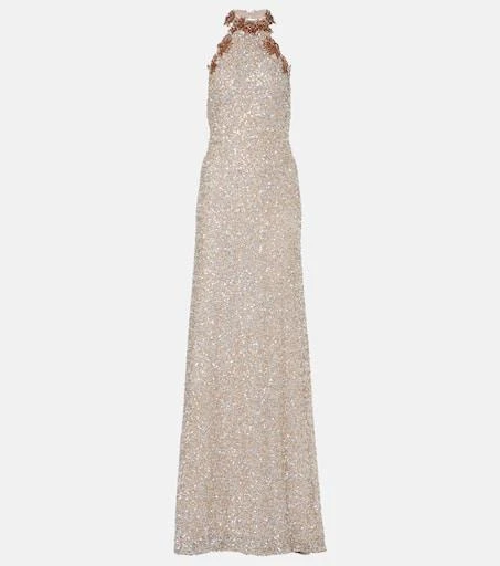 Trinity sequined halterneck gown  On Sale Now with Up to 31% Off |  Discover Exclusive Deals & Savings at BeyondStyle  Authentic Costarellos  women|costarellos|maxi dresses|designers|e|dresses|n|o|clothing|m|w with  Limited-Time Discounts, Free Shipping ...