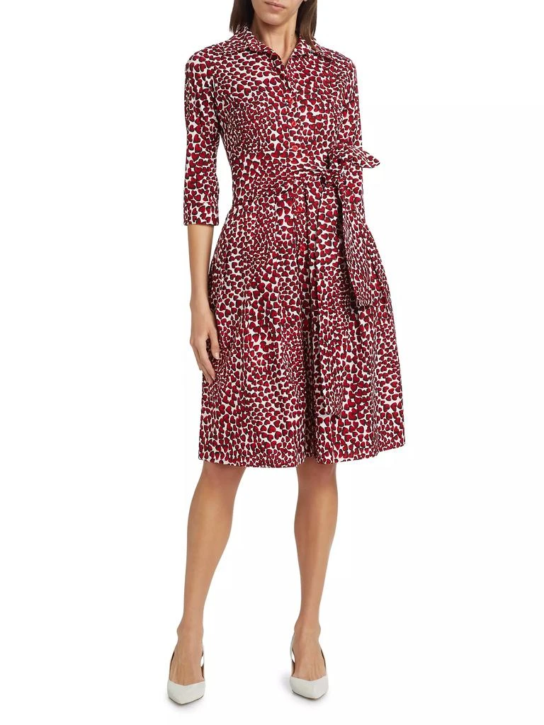 SAMANTHA SUNG Audrey Three-Quarter Sleeve Midi-Shirtdress 6