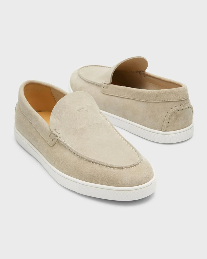 Christian Louboutin Men's Varsiboat Red Sole Leather Boat Shoes 9