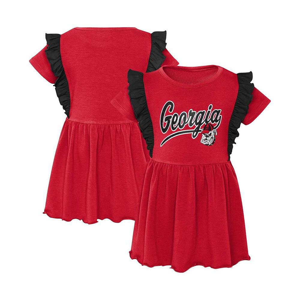 Outerstuff Girls Toddler Red Georgia Bulldogs Too Cute Tri-Blend Dress