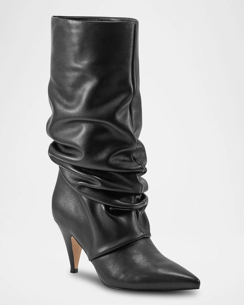 Marc Fisher Retro Slouchy Leather Mid Boots 2
