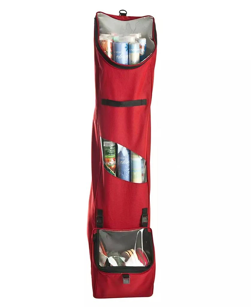 Santa
s Bag Over The Door Hanging Wrapping Paper Storage Container