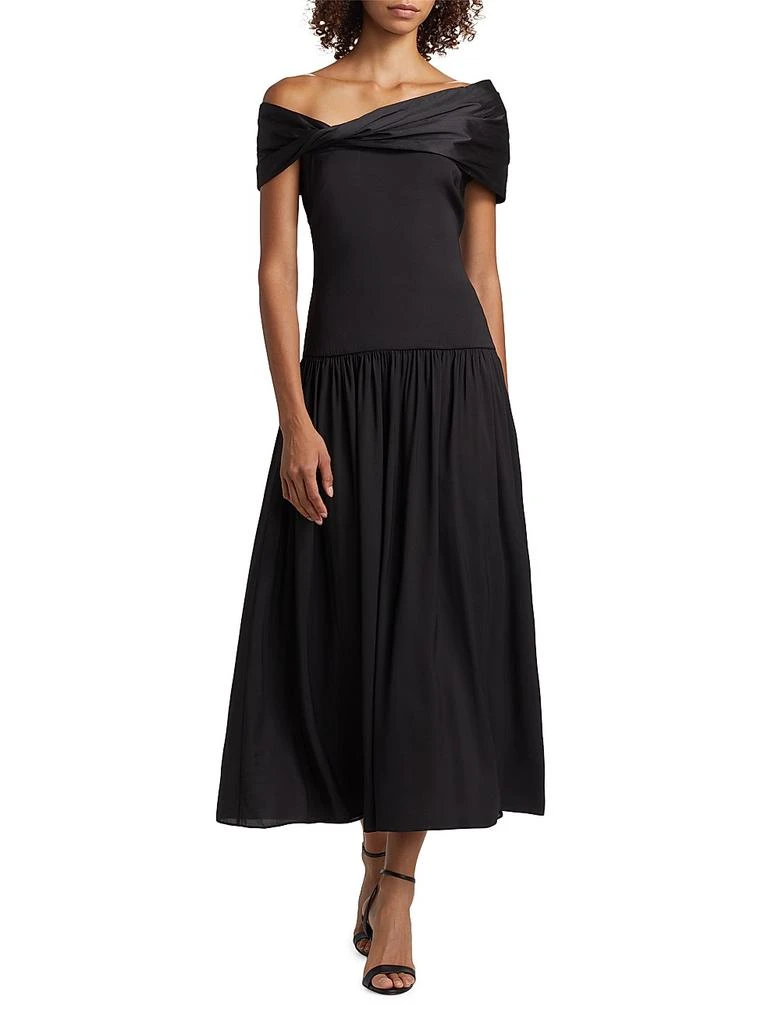 Azeeza Veda Off-The-Shoulder Midi-Dress 2