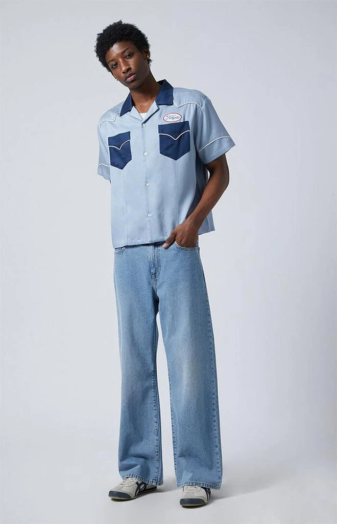 PacSun Light Indigo Extreme Baggy Jeans 2