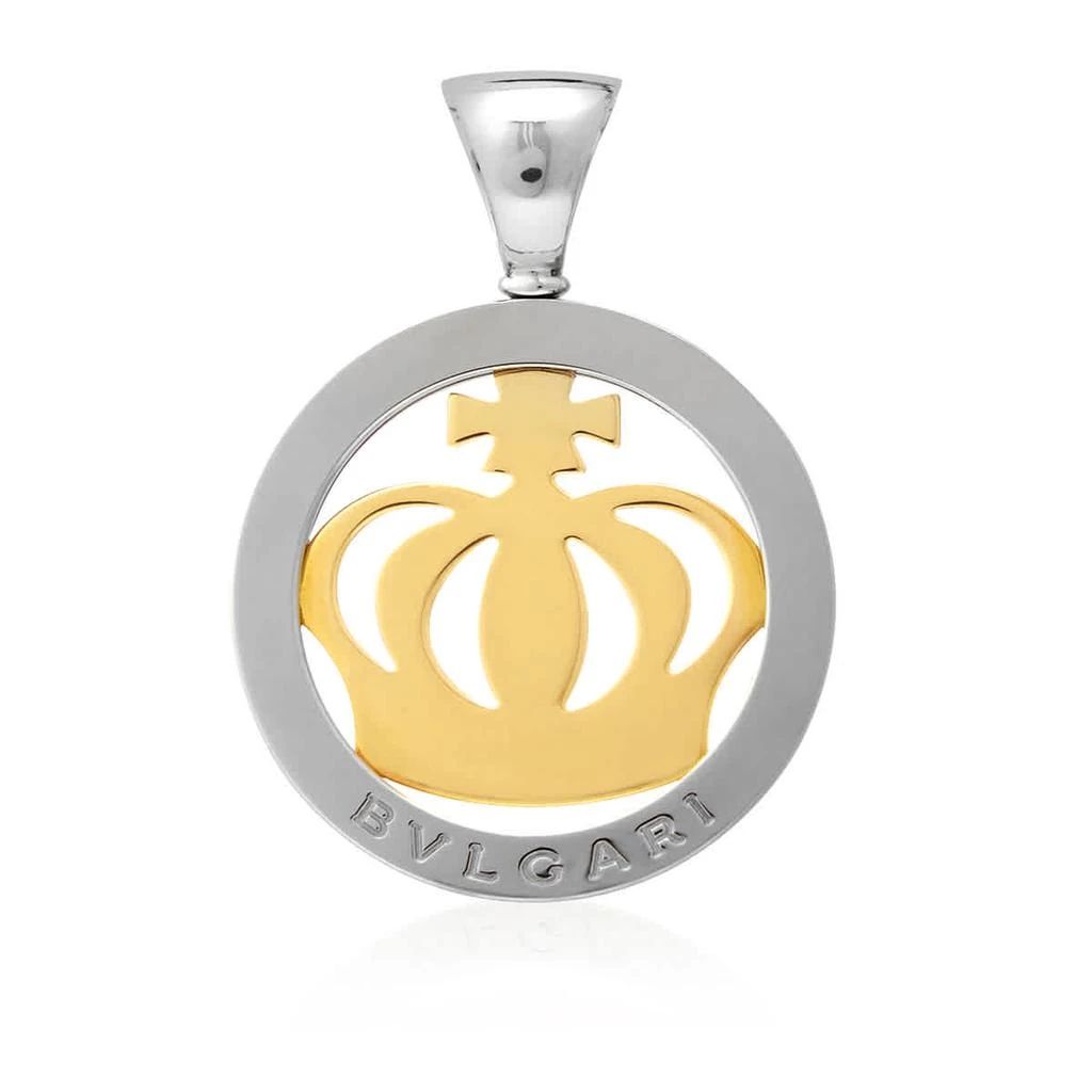 Bvlgari Bvlgari Ladies 18k Yellow Gold  and Steel Tondo Crown Pendant 1