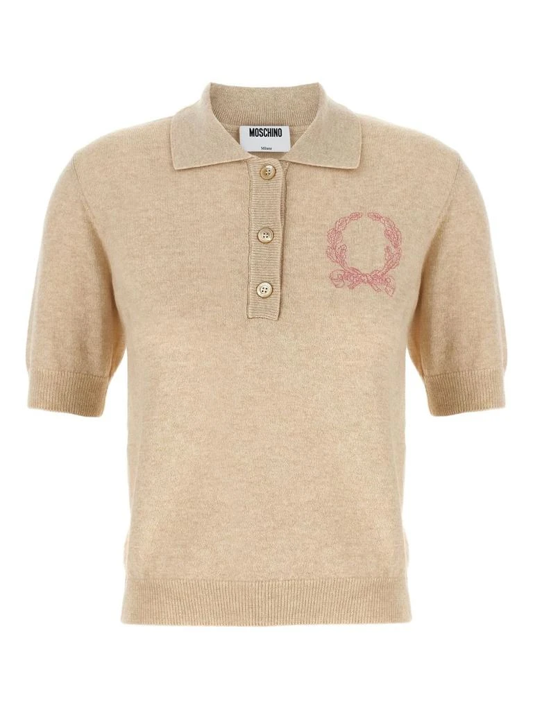 Moschino Short-Sleeved Polo Sweater