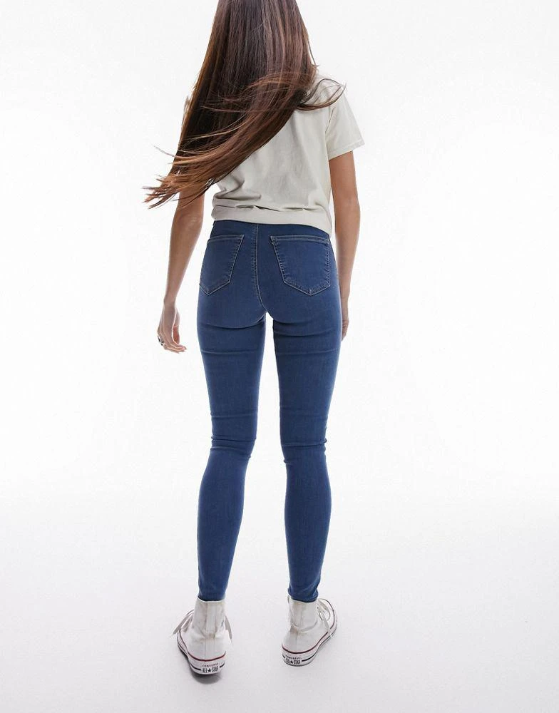 Topshop Topshop Joni high rise super skinny jean in mid blue 3