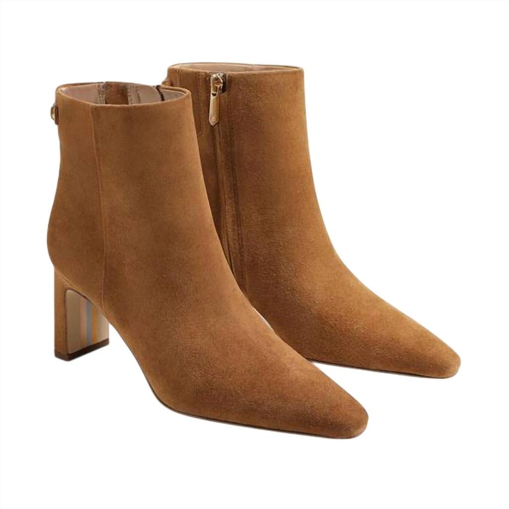 Sam Edelman Saige Savyor Boots In Frontier Brown Suede