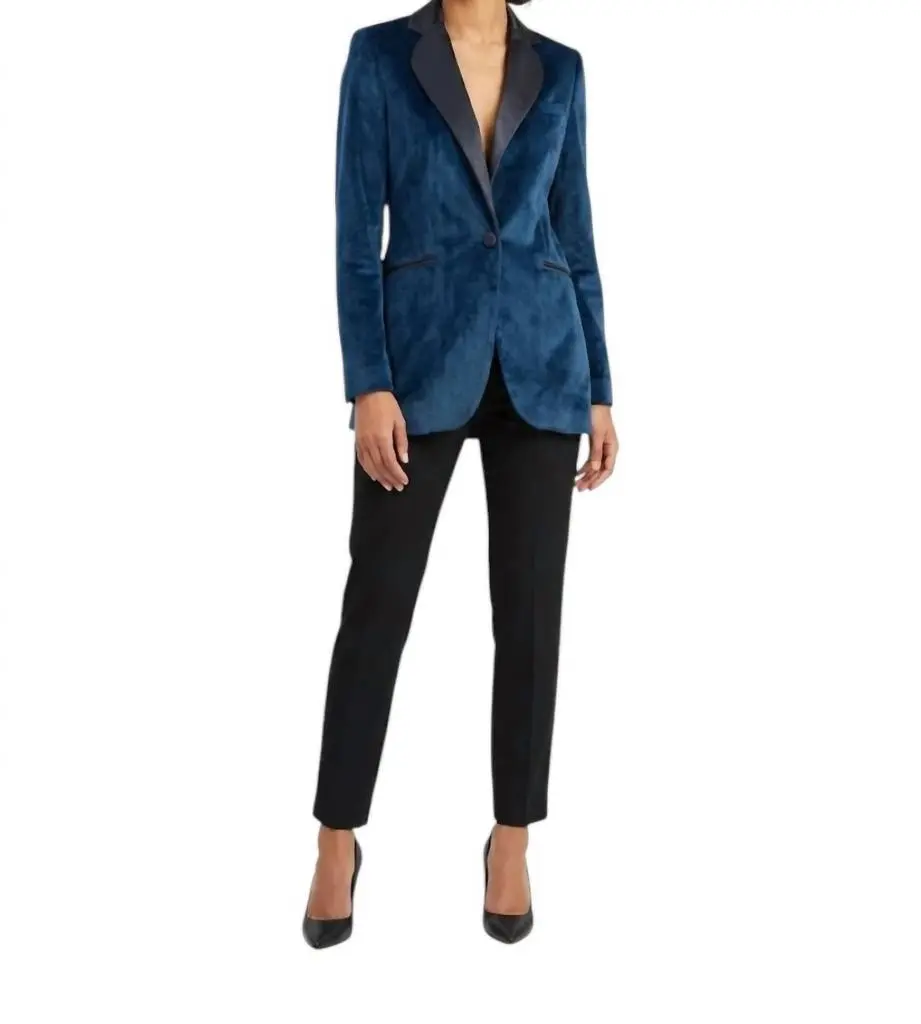 Hebe Studio Hebe Studio - Tailored Velvet Blazer