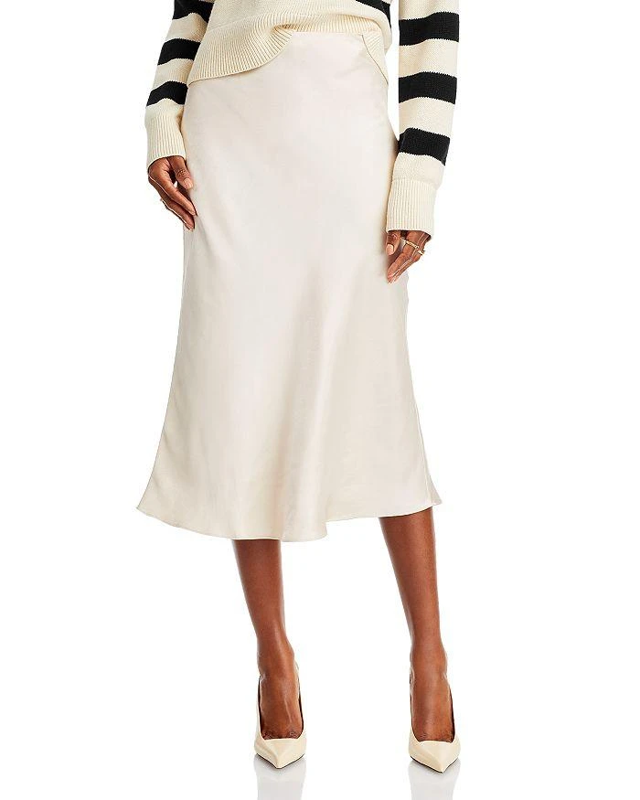 AQUA Midi Slip Skirt - Exclusive 1